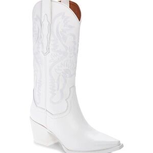 Jeffrey Campbell Dagget Cowgirl boots - White